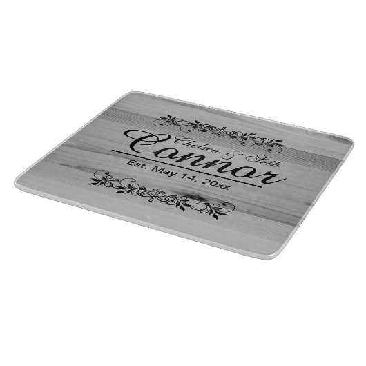 Braut und Groom Hochzeit oder Jubiläum | DIY Text Schneidebrett (Ecke)