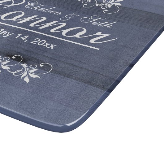 Braut und Groom Hochzeit oder Jubiläum | DIY Text Schneidebrett (Ecke)