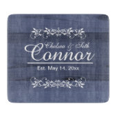 Braut und Groom Hochzeit oder Jubiläum | DIY Text Schneidebrett (Vorderseite)