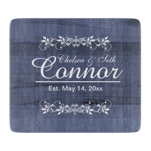 Braut und Groom Hochzeit oder Jubiläum | DIY Text Schneidebrett (Vorderseite)