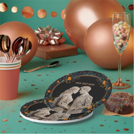 Braut und Groom Hochzeit Personalisiert Pappteller