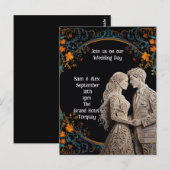 Braut und Groom Hochzeit Personalisiert Postkarte (Vorne/Hinten)