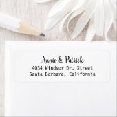 Braut und Groom Hochzeit Rücksendeadresse (Insitu)