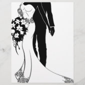 Braut und Groom Hochzeit Silhouette (Vorderseite)