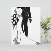 Braut und Groom Hochzeit Silhouette (Stehend Vorderseite)