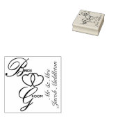 Braut und Groom Hochzeitsherzen Gummistempel (Stempel)