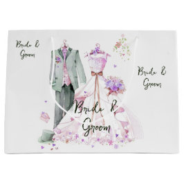Braut und Groom Hochzeitskleid & Anzug Große Geschenktüte