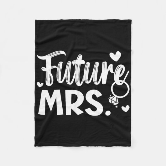 Braut und Groom Hochzeitstag Ehe nur verheiratet Fleecedecke (Vorderseite)