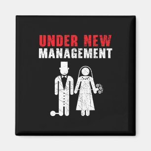 Braut und Groom Hochzeitstag Ehe nur verheiratet Magnet