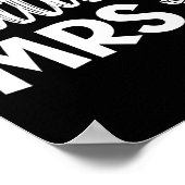 Braut und Groom Hochzeitstag Ehe nur verheiratet Poster (Ecke)