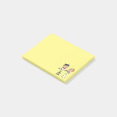 Braut und Groom-Hochzeitstag Post-it Klebezettel (angewinkelt)