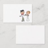 Braut und Groom-Hochzeitstag Visitenkarte (Vorne/Hinten)