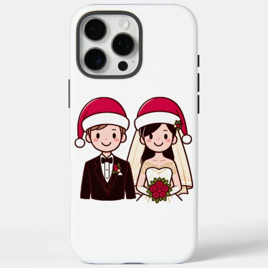 Braut und Groom im Weihnachtsgeist Case-Mate iPhone Hülle (Rückseite)