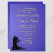 Braut und Groom Lotus Einladung (Vorne/Hinten)