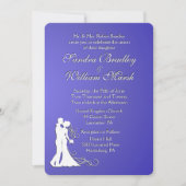 Braut und Groom Lotus Wedding Einladung (Vorderseite)