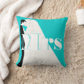 Braut und Groom Mrs. Wedding Pillow Kissen (Decke)