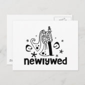 Braut und Groom neu Ankündigungspostkarte (Vorne/Hinten)