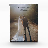 Braut und Groom Nuptails Hochzeitblock Foto (Vorderseite)