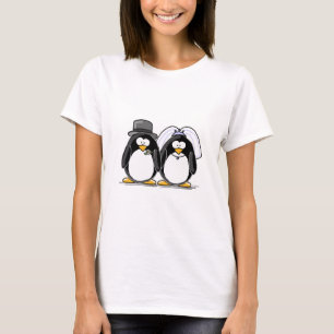 Braut- und Groom-Pinguine T-Shirt