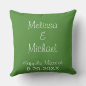 Braut und Groom Pink Mountain Laurel Kissen (Rückseite)