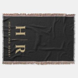 Braut und Groom Wedding Monogram Minimalistisch Wo Decke