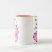 Braut und Herz, die ich verheiratet erhalte Zweifarbige Tasse (Mittel)