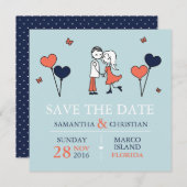 Braut und Hochzeit speichern das Datum Save The Date (Vorne/Hinten)