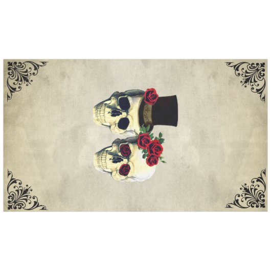 Braut- und Hochzeitsfeier Tischdecke (Vorderseite (Horizontal))