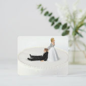 Braut- und Hochzeitsfest Spaß Einladung (Stehend Vorderseite)