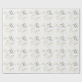 Braut- und Hochzeitsring Geschenkpapier (Flach)