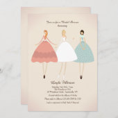 Braut und ihre Begleiter-Einladung Einladung (Vorne/Hinten)