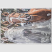 Braut- und Jungpferde - Verheiratung Seidenpapier (Vorderseite)