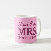 Braut und Jungvermählten Frau individueller Name Kaffeetasse (VorderseiteRechts)