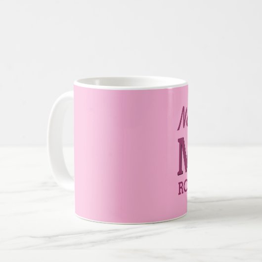 Braut und Jungvermählten Frau individueller Name Kaffeetasse (Vorderseite Links)