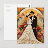 Braut und Kollage Postkarte (Vorne/Hinten)