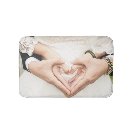Braut- und Körperhalter (Hochzeit) (Ehe) Badematte (Vorderseite)