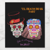 Braut- und Körperschülle bis zum Tode, Party-Dusch Weinetikett (Einzelnes Label)