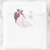 Braut- und Kräuteraufkleber Runder Aufkleber (Tasche)