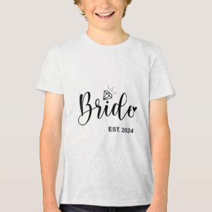 Braut und Kräutergarten für das Hochzeitsfest Part Tri-Blend Shirt