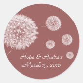 Braut- und Kronenaufkleber Runder Aufkleber (Vorderseite)