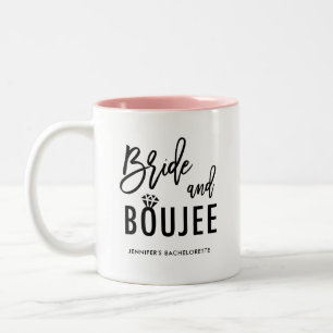 Braut und Luxus-Junggesellinnenabschied Braut in s Zweifarbige Tasse