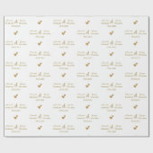 Braut und Namen der Heiligen, weiß Geschenkpapier (Flach)