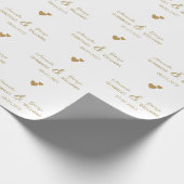 Braut und Namen der Heiligen, weiß Geschenkpapier (Ecke)