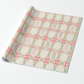 Braut- und Rosenwackelpapier Geschenkpapier (Ungerollt)