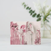 Braut und Schüler Postkarte (Stehend Vorderseite)