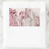 Braut und Schüler Rechteckiger Aufkleber (Tasche)