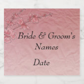 Braut- und Weinflaschen für Hochzeiten Schaumweinetikett (Einzelnes Label)