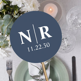 Braut- und Wurfanfänge für die Hochzeit Runder Aufkleber