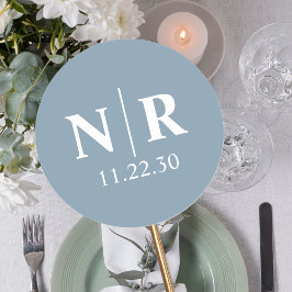 Braut- und Wurfanfänge für die Hochzeit Runder Aufkleber