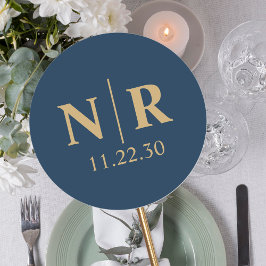 Braut- und Wurfanfänge für die Hochzeit Runder Aufkleber